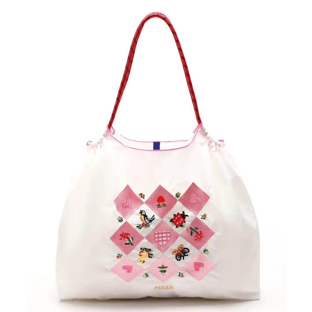 Women Embroidered Crossbody Bag with Ballchain Design - Image 129