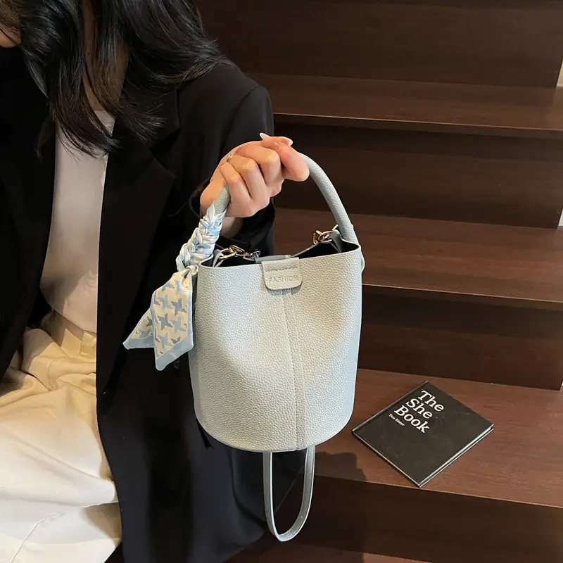Women's Pink Leather Shoulder Bag with Crossbody Strap