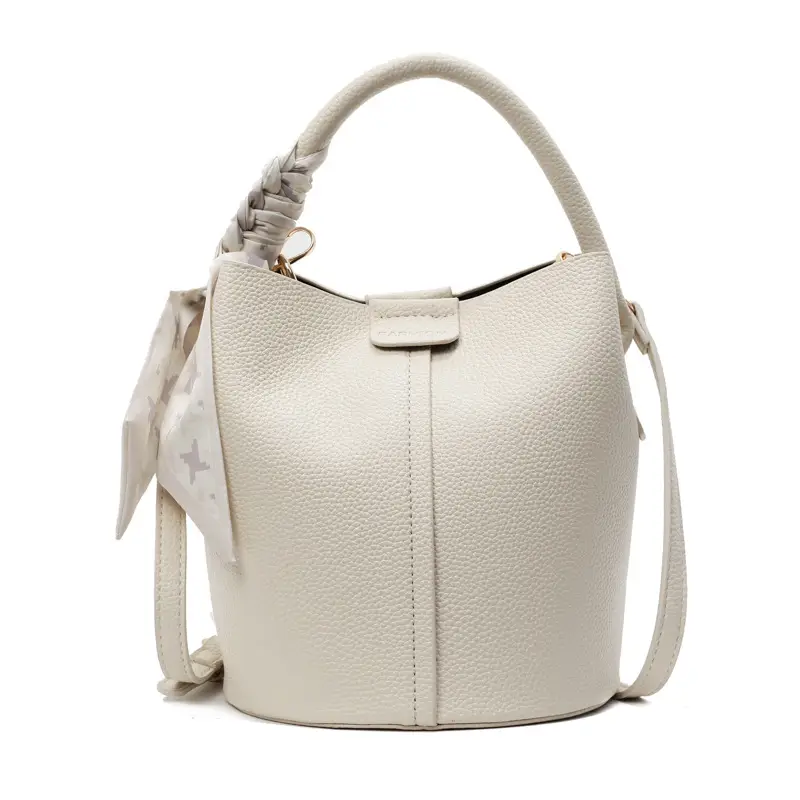 Women's Pink Leather Shoulder Bag with Crossbody Strap