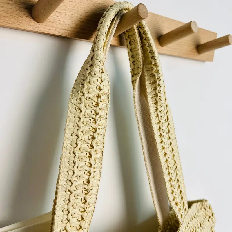 Straw Embroidered Letter Bag Large Capacity New Fashion — feature 6
