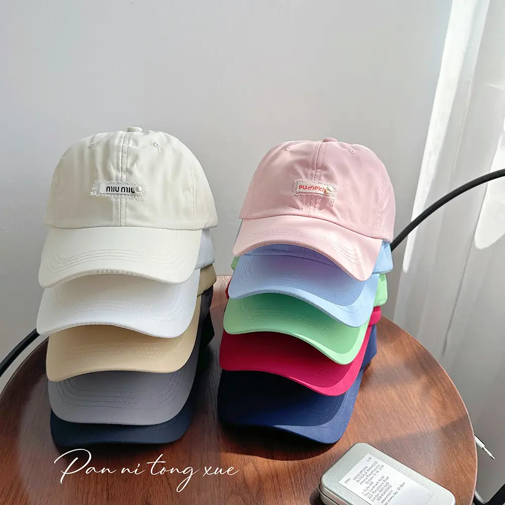 Green Korean Style Baseball Cap for Kids Summer - Image 11