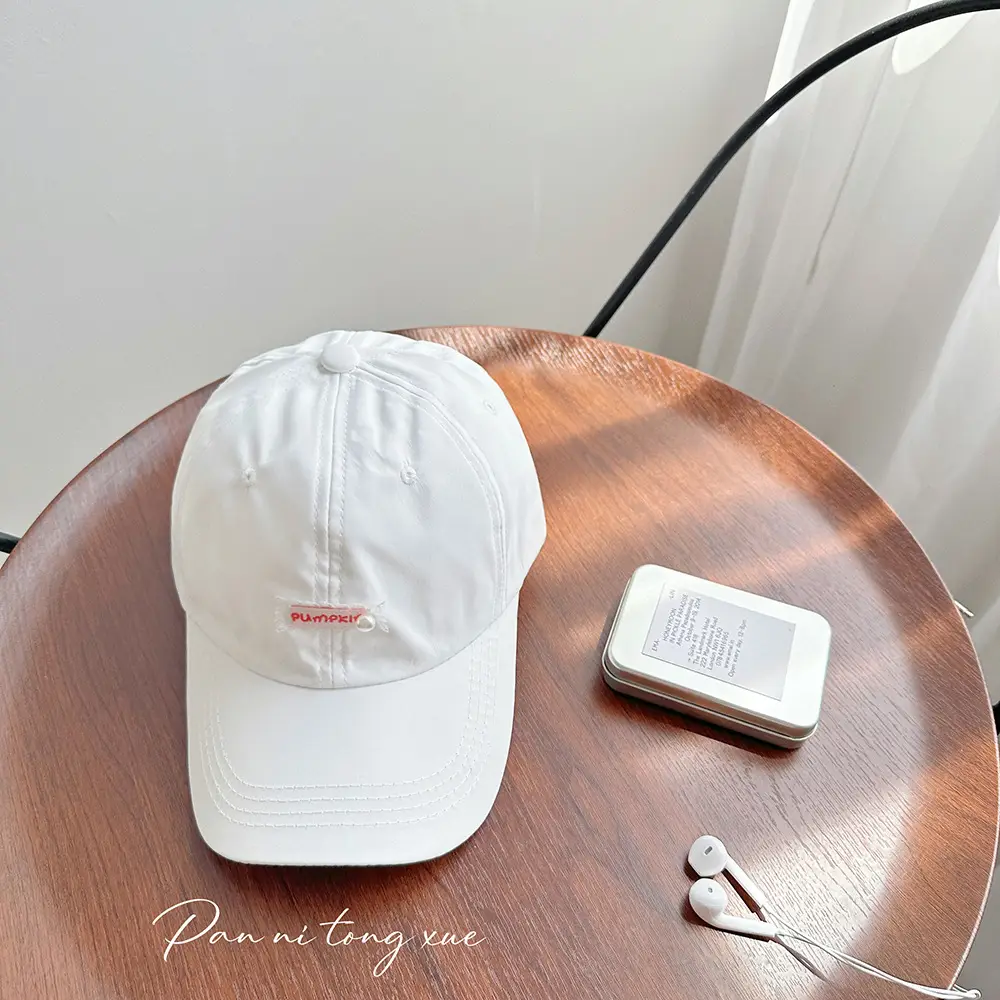 Green Korean Style Baseball Cap for Kids Summer