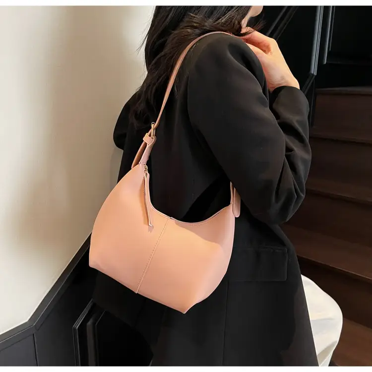 Women's Pink PU Shoulder Bag 2025 Spring Summer — feature 11
