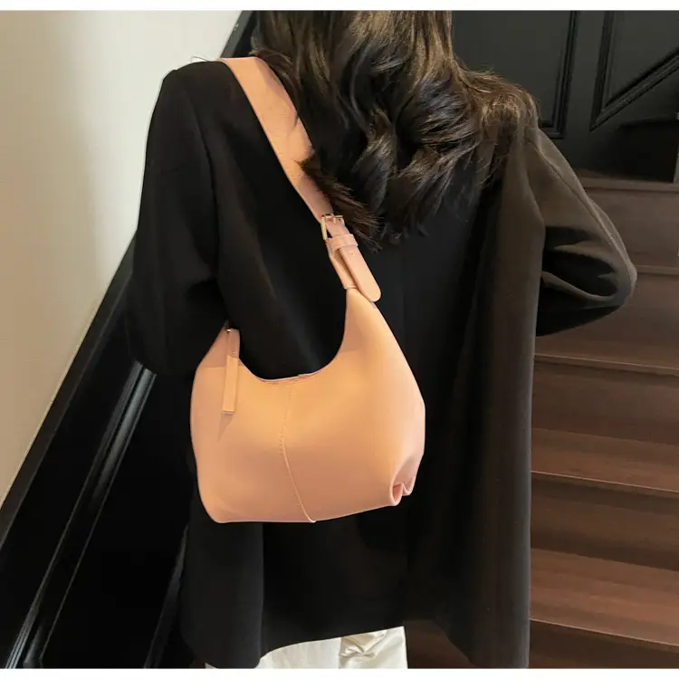 Women's Pink PU Shoulder Bag 2025 Spring Summer — feature 12