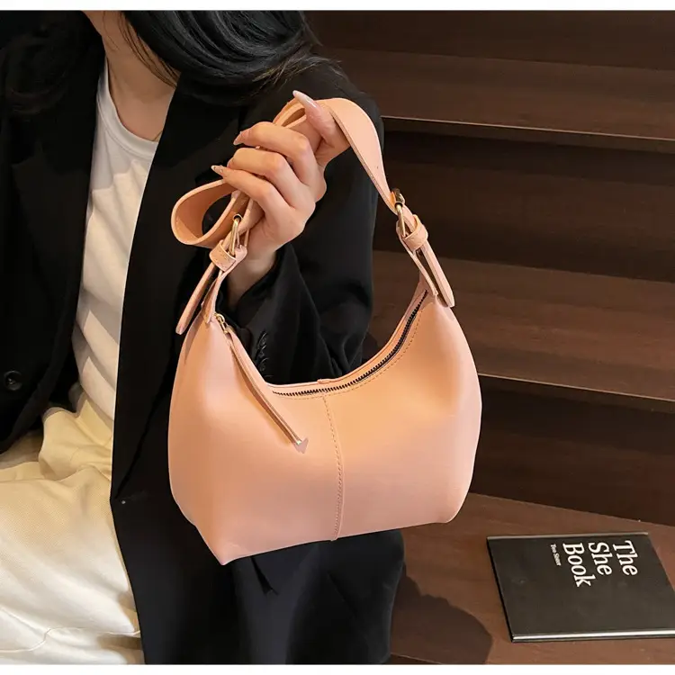 Women's Pink PU Shoulder Bag 2025 Spring Summer — feature 13