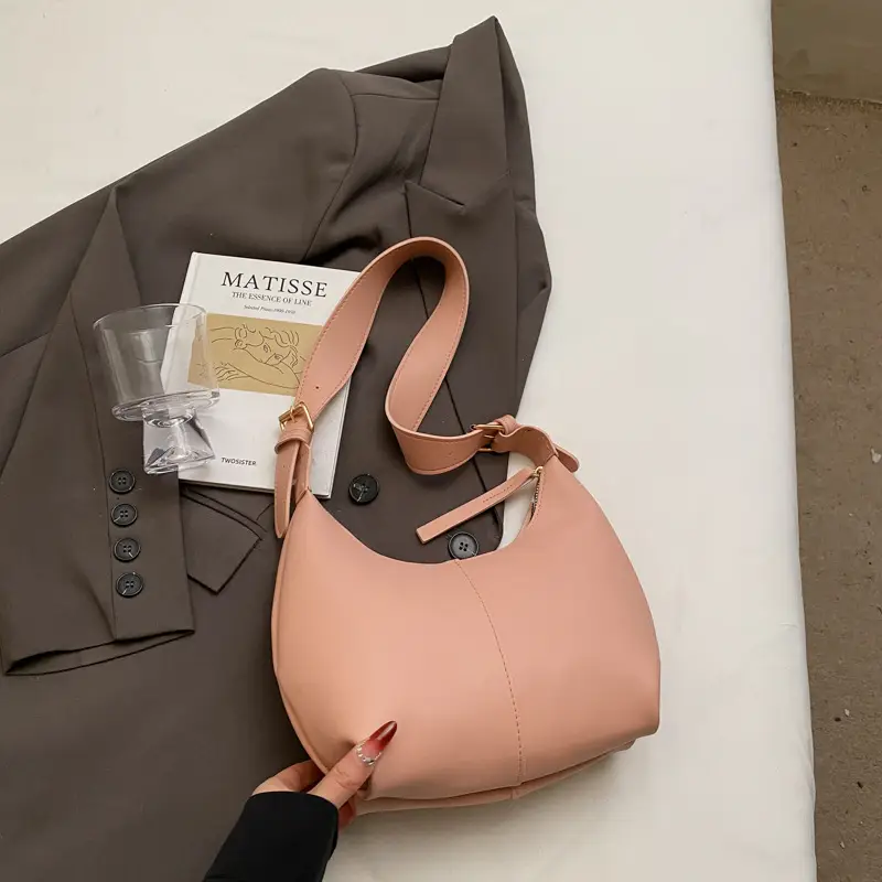 Women's Pink PU Shoulder Bag 2025 Spring Summer - Image 3