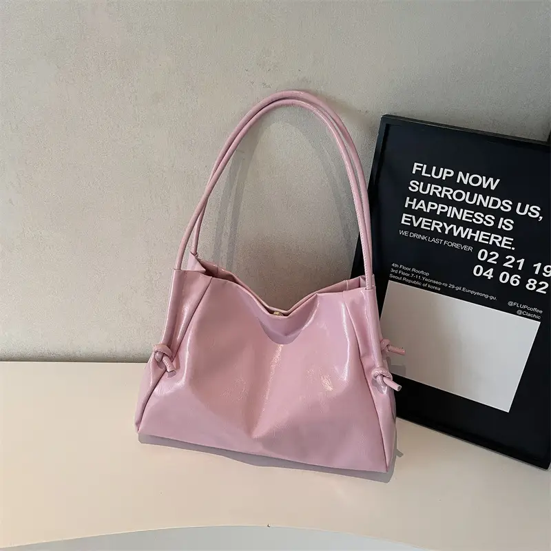 Light Green Textured Shoulder Bag for Women 2025 - Image 5