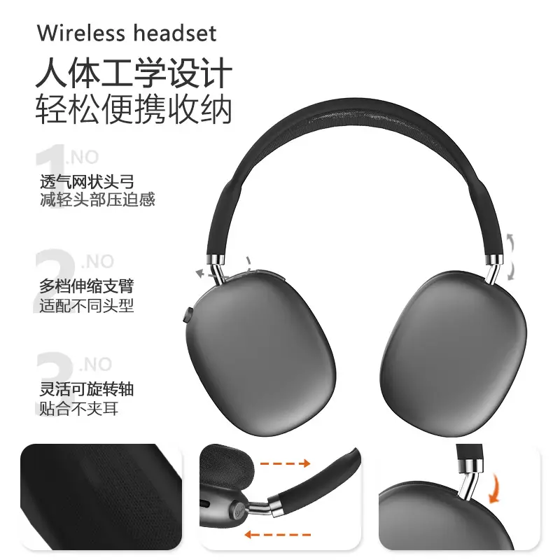 True Wireless Bluetooth Headset with Red & Rose Gold Finish