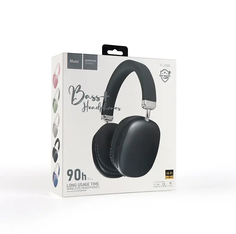 Wireless Bluetooth Headset Black Long Battery — feature 12