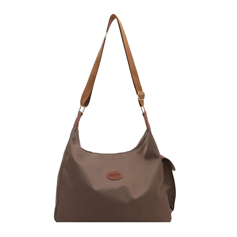 Women's Cream Oxford Tote Bag Single Shoulder Commuter Bag - Image 9
