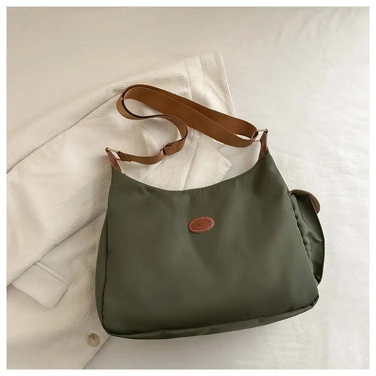 Women's Cream Oxford Tote Bag Single Shoulder Commuter Bag — feature 4