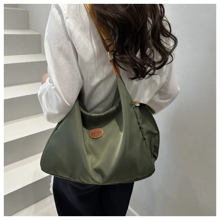 Women's Cream Oxford Tote Bag Single Shoulder Commuter Bag — feature 8
