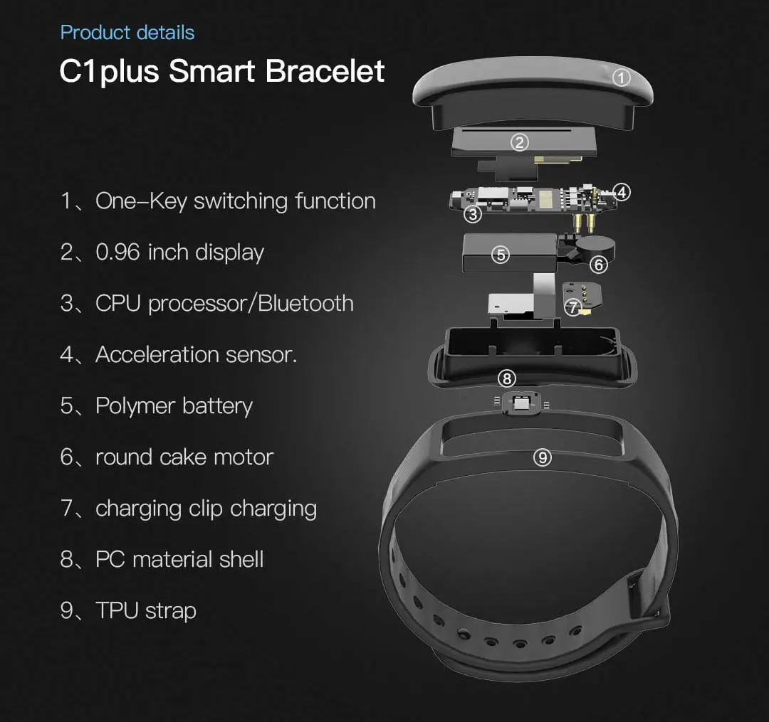 Smart Fitness Bracelet with Bluetooth & Heart Rate Tracking — feature 11