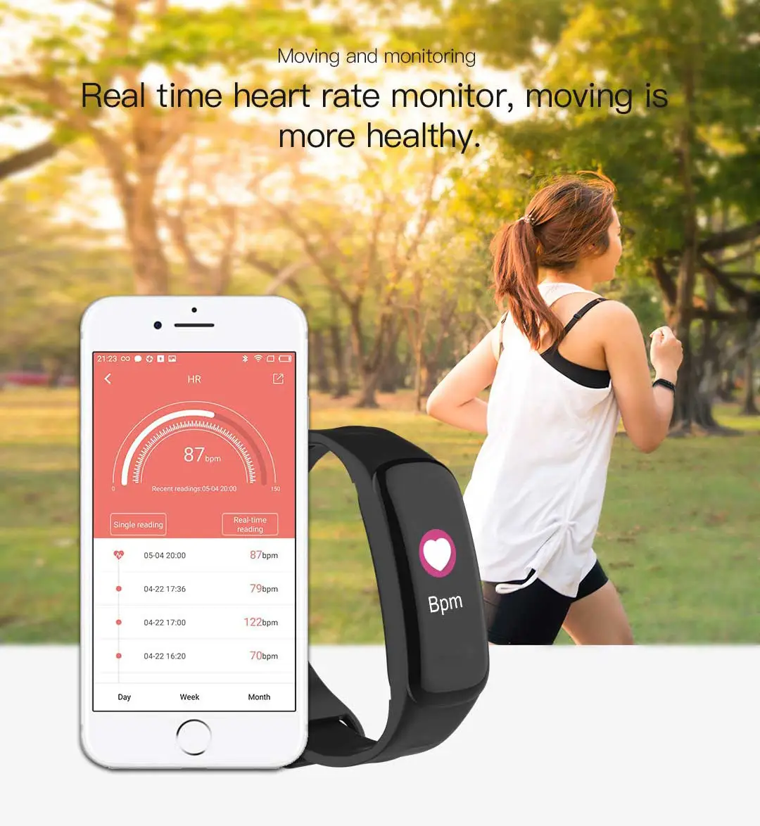 Smart Fitness Bracelet with Bluetooth & Heart Rate Tracking — feature 6