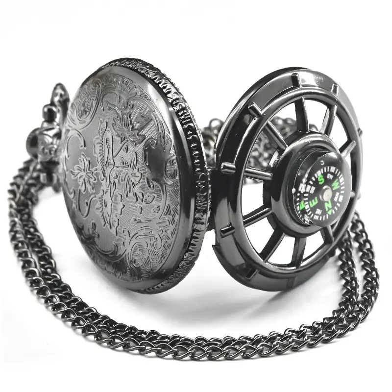 Metal Compass Compass Necklace for Men Women — feature 7
