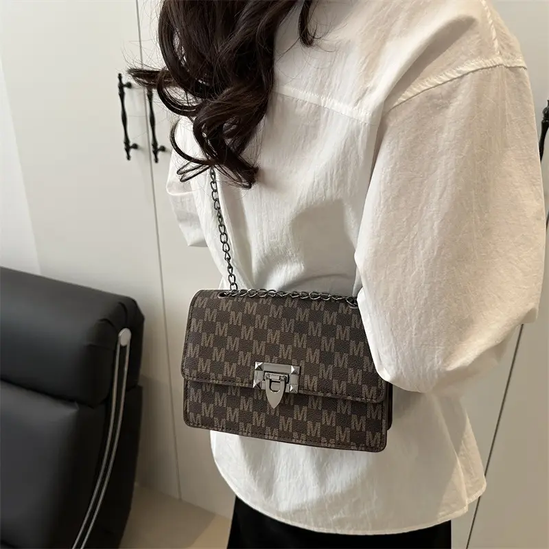Retro Textured Square Bag for Women 2025 Spring - Image 7