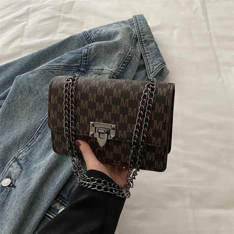 Retro Textured Square Bag for Women 2025 Spring - Image 4