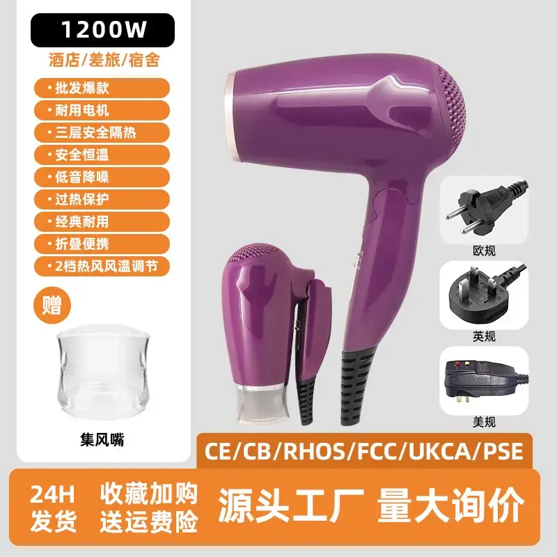 European Hair Dryer with 360° Rotating Fan
