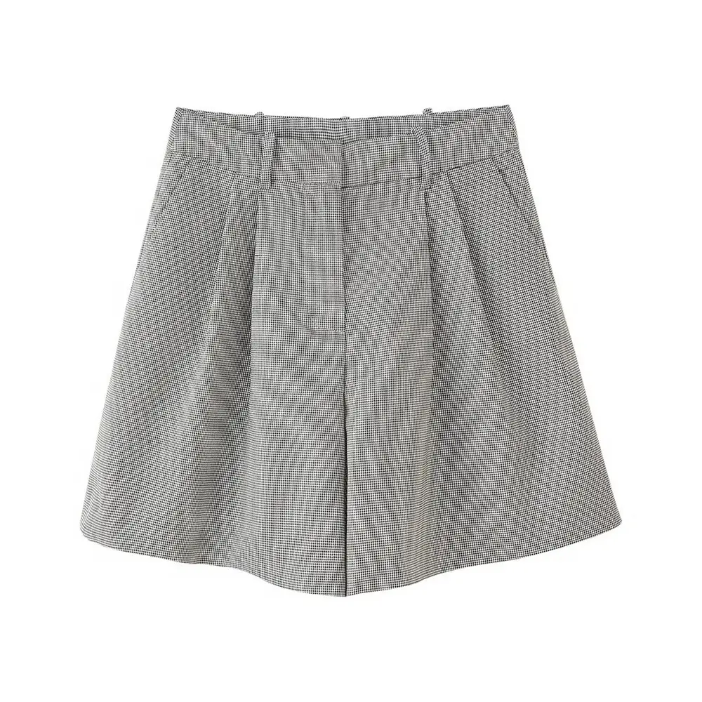 Women Belted Long Sleeve Suit Jacket Set Grey — feature 6