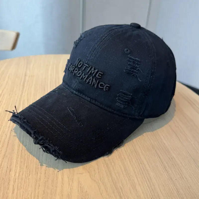 New Hole Washed Baseball Cap Women Three-Dim Letter Embroidered - Image 6
