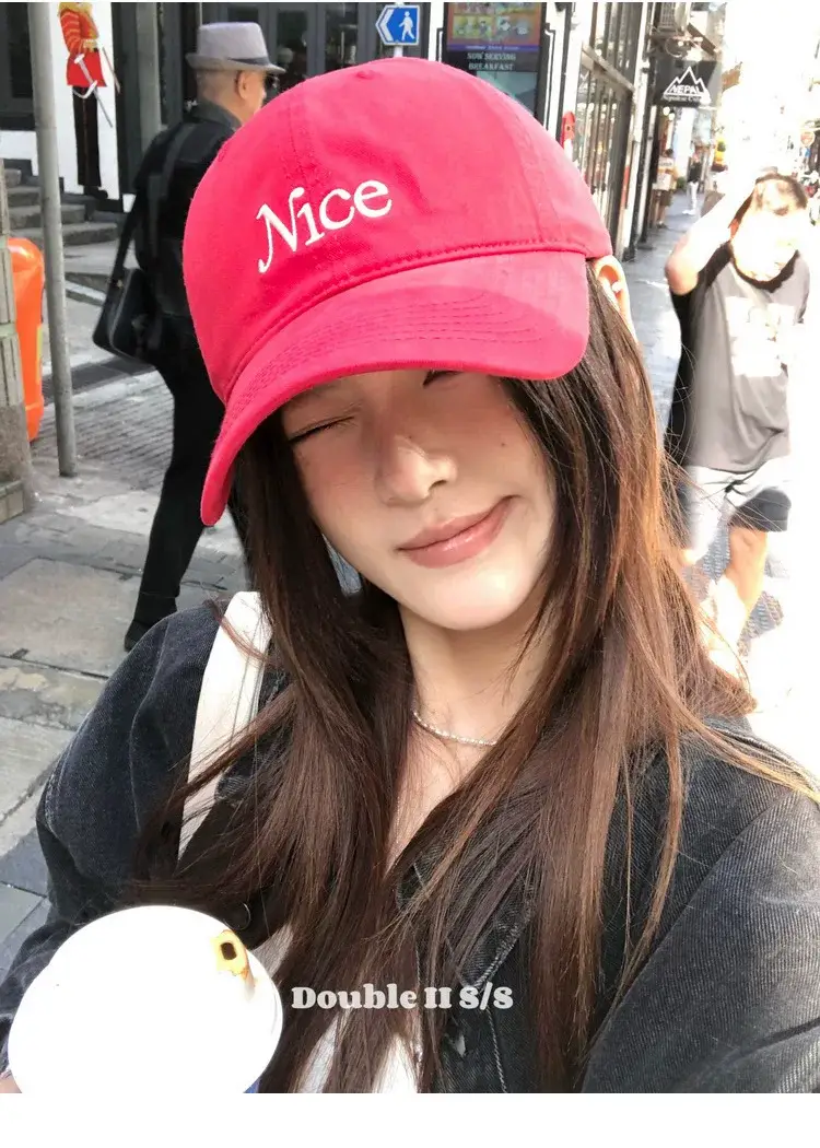 Women's Embroidered Baseball Cap with "Mice" Name — feature 3