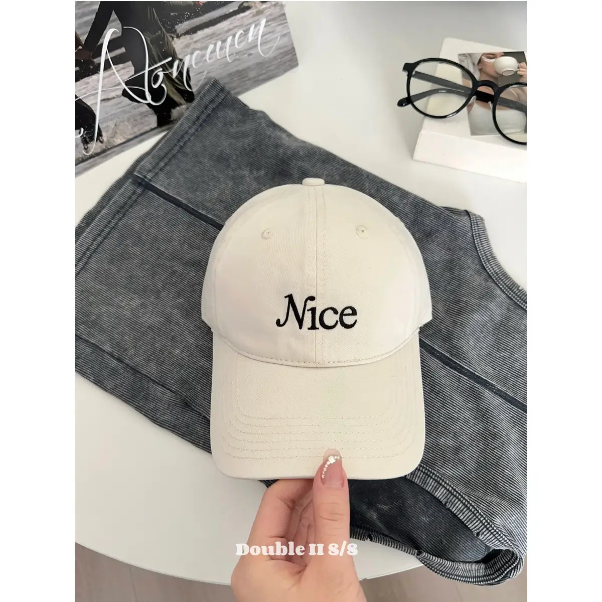 Women's Embroidered Baseball Cap with "Mice" Name - Image 3