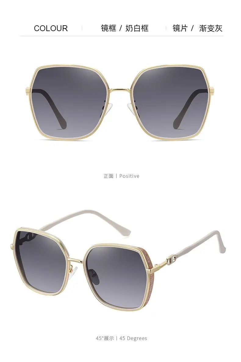 Women's Side Glitter Sunglasses Anti-UV Light Luxury Fashion β feature 14