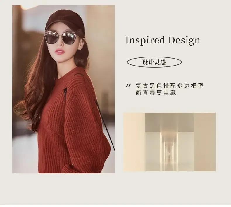 Women's Side Glitter Sunglasses Anti-UV Light Luxury Fashion β feature 5