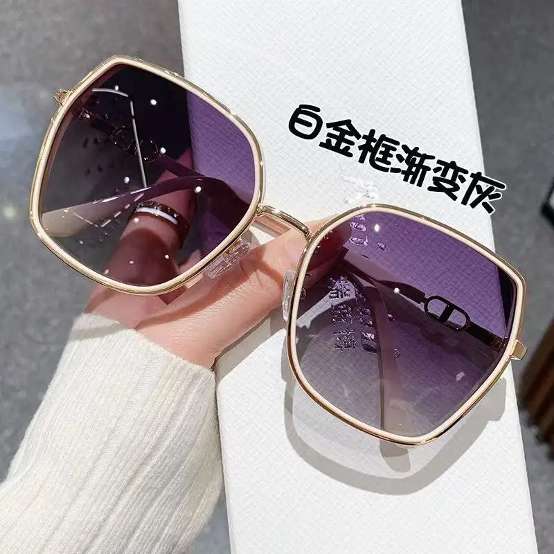 Women's Side Glitter Sunglasses Anti-UV Light Luxury Fashion