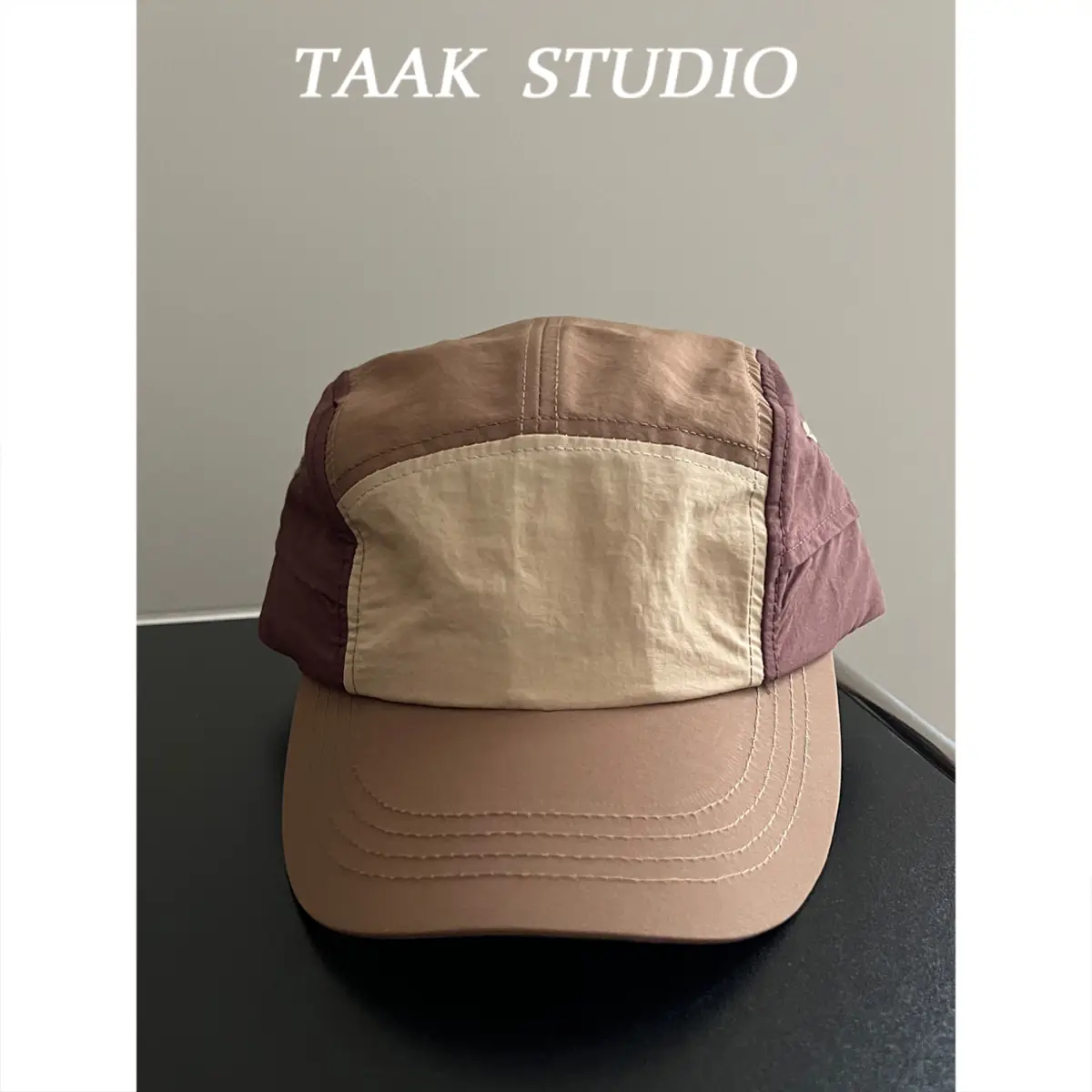 Takah Studio Beige Brown Mesh Cap for Kids Spring Summer - Image 7