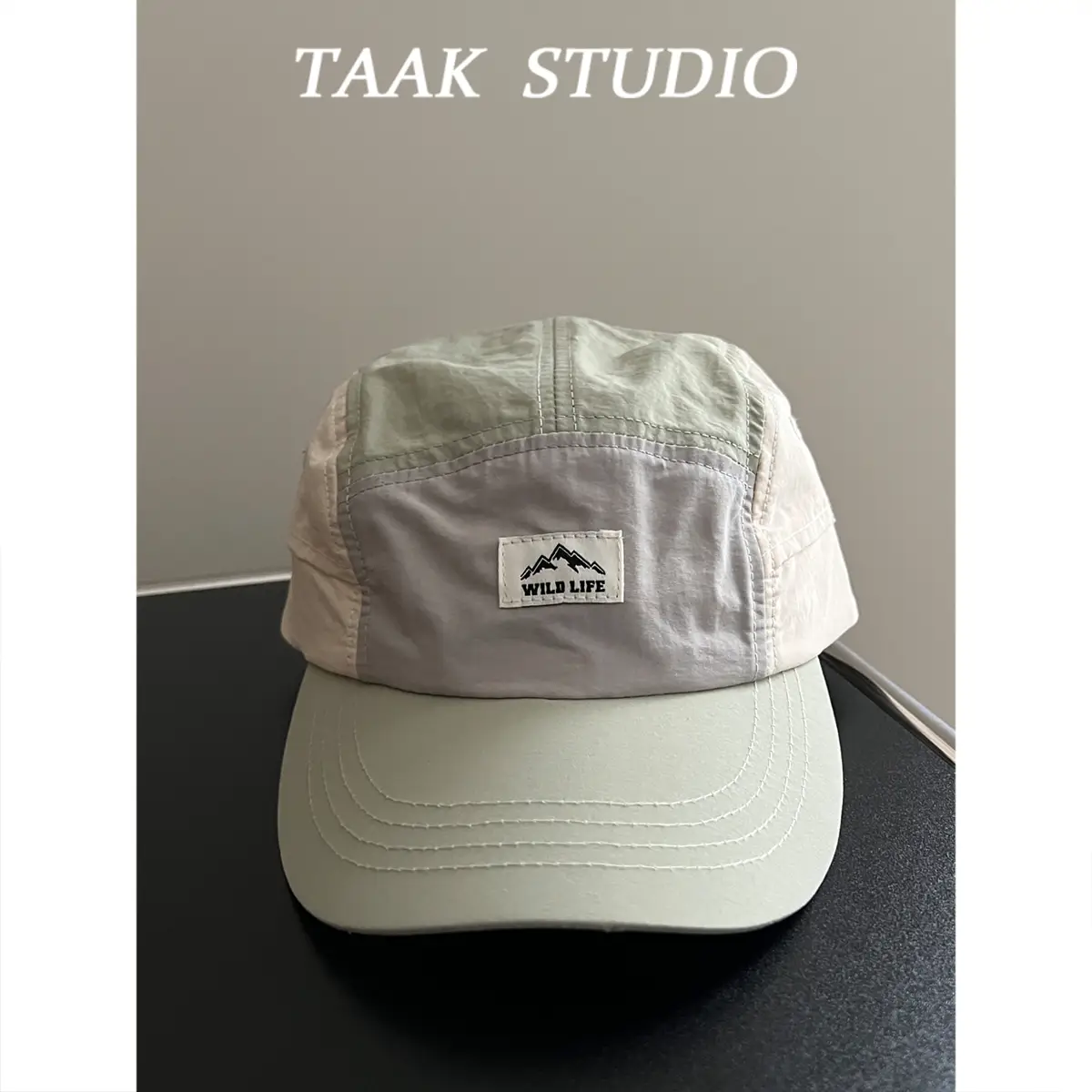 Takah Studio Beige Brown Mesh Cap for Kids Spring Summer - Image 3