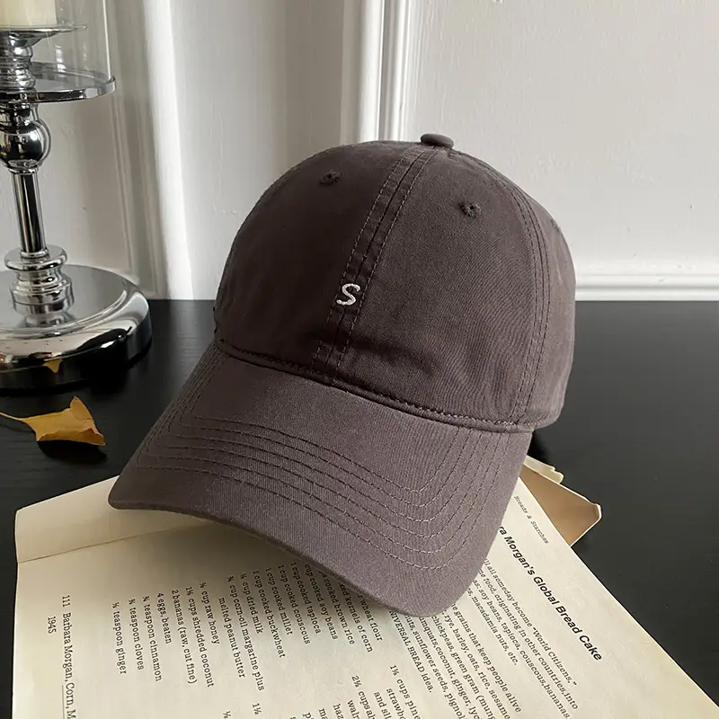 Women Korean Style Grey Baseball Cap 2025 - Image 2