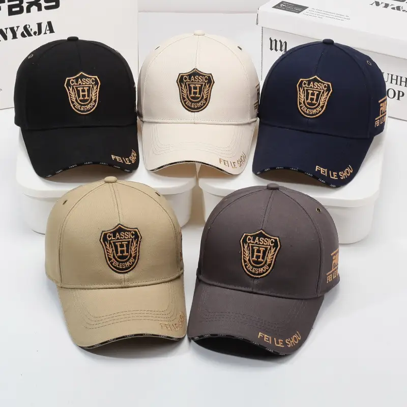 Men's Navy Blue Classic Emblem Baseball Cap - Image 9