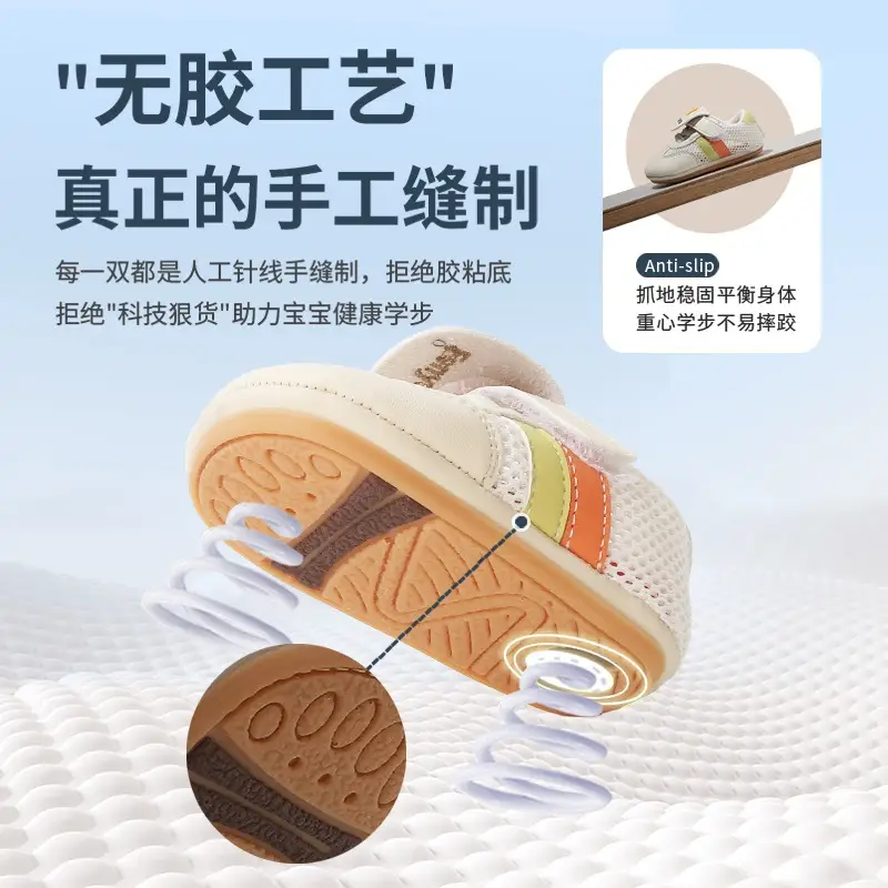 Summer New Mesh Shoes Infant Toddler Shoes 6-12 Months One-year-old Boys and Girls Soft Sole Non-slip Baby Shoes - Image 5