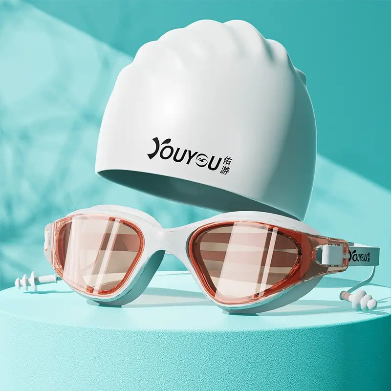 Swimming goggles HD anti-fog waterproof new swimming glasses men and women swimming cap swimming goggles suit diving swimming special equipment