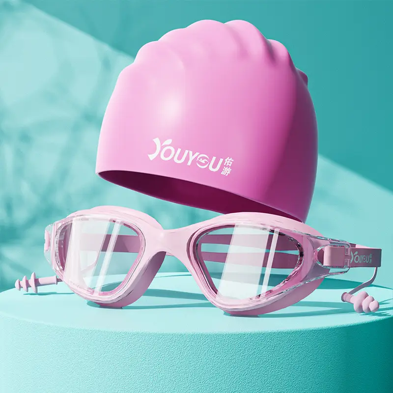 Swimming goggles HD anti-fog waterproof new swimming glasses men and women swimming cap swimming goggles suit diving swimming special equipment