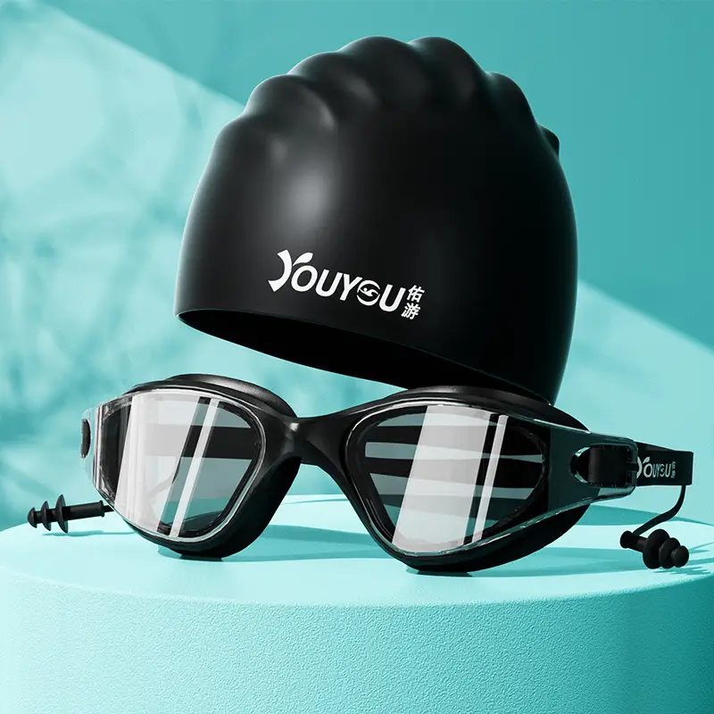 Swimming goggles HD anti-fog waterproof new swimming glasses men and women swimming cap swimming goggles suit diving swimming special equipment
