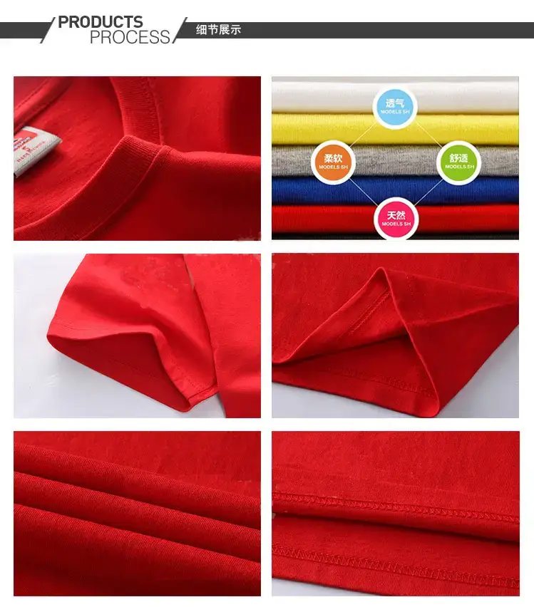 Custom-Made Work Clothes for Children, Cross-Border European Size Cultural Clothing, Pure Cotton Advertising Shirts, T-Shirts with Custom Printed Logos — feature 26