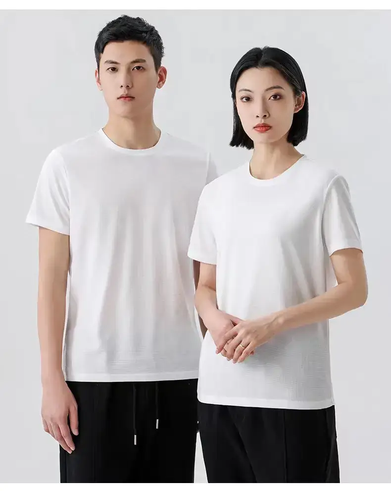 Custom-Made Work Clothes for Children, Cross-Border European Size Cultural Clothing, Pure Cotton Advertising Shirts, T-Shirts with Custom Printed Logos — feature 45