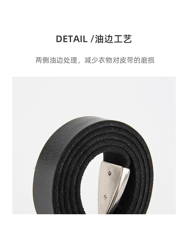 Black Cross-Buckle Belt for Women European Carved Buckle — feature 7