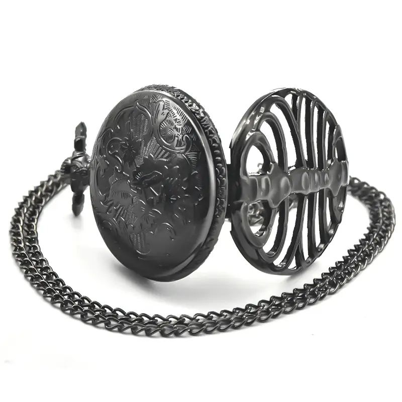 Bronze Palace Style Pocket Watch with Quartz Chain — feature 8