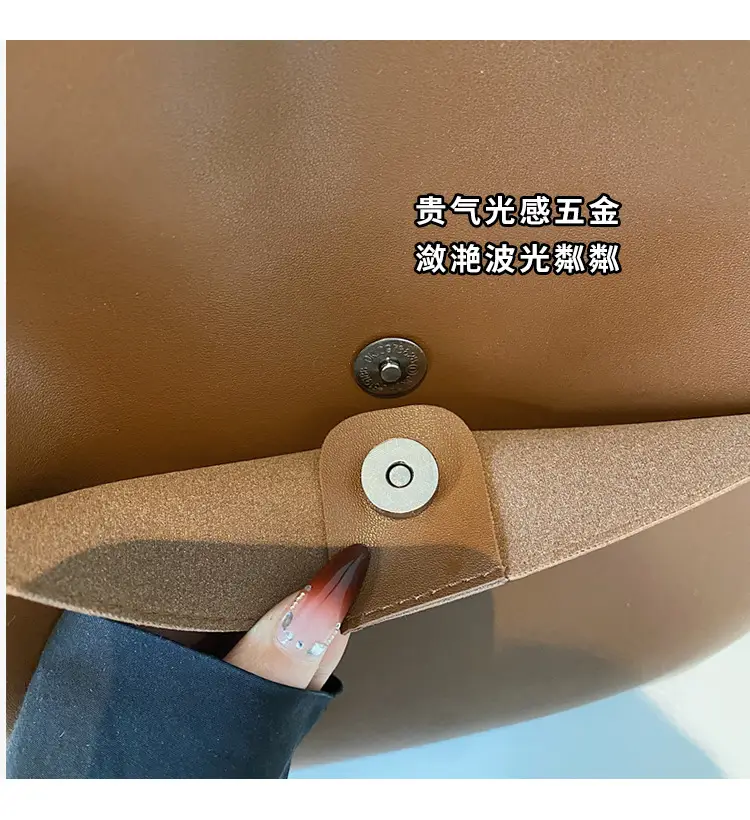 Women Large Capacity Tote Bag Brown Leather 2026 — feature 3