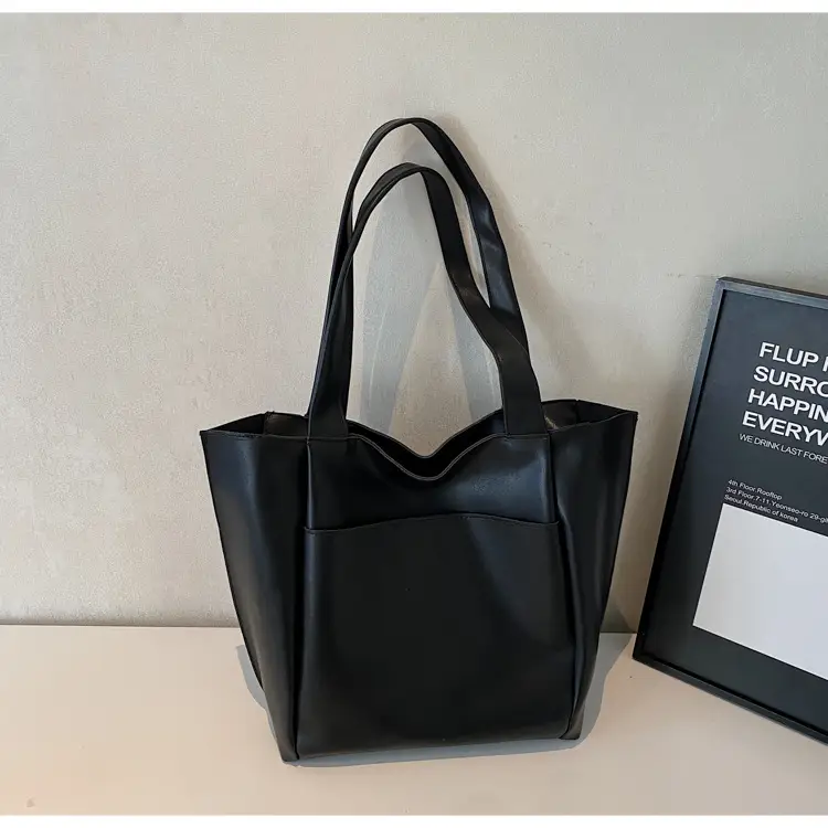 Women Large Capacity Tote Bag Brown Leather 2026 — feature 41