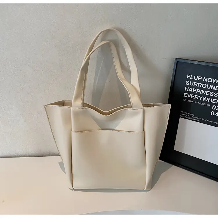Women Large Capacity Tote Bag Brown Leather 2026 — feature 42