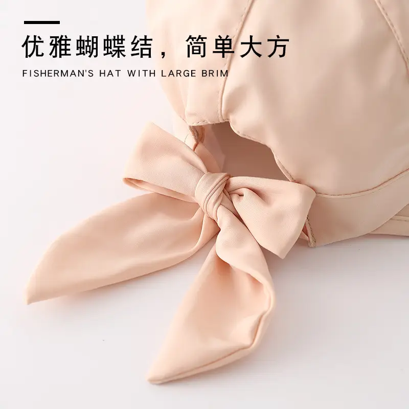 Women Black Anti-UV Sun Hat with Bow — feature 14