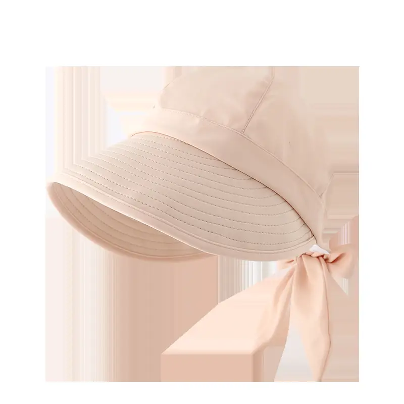 Women Black Anti-UV Sun Hat with Bow — feature 25