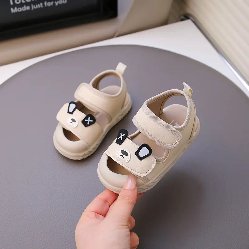 Baby Sandals Brown Anti-Slip Toddler Shoes