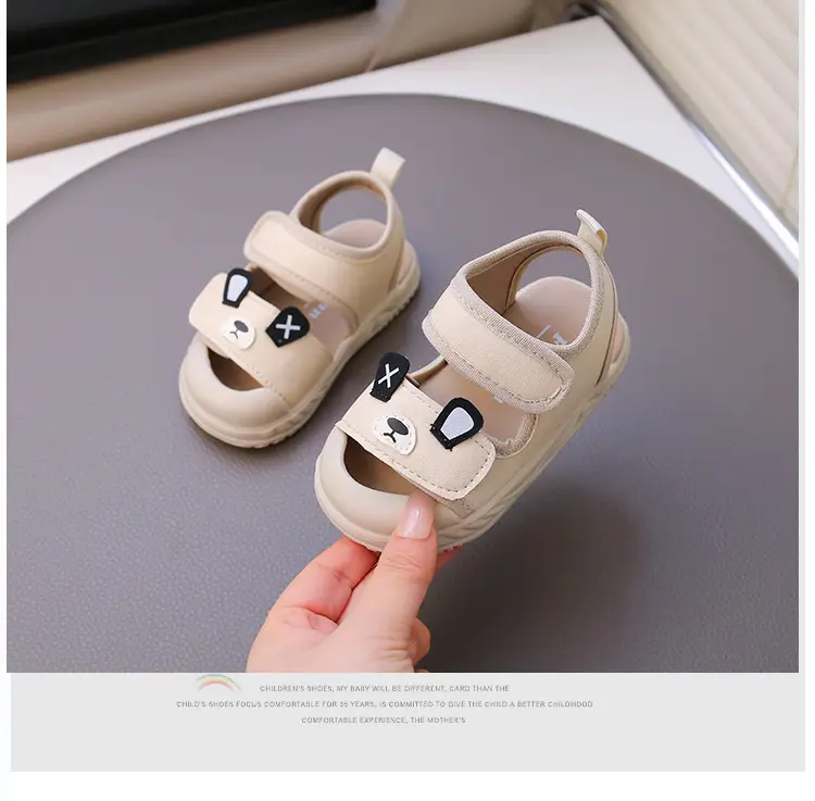 Baby Sandals Brown Anti-Slip Toddler Shoes — feature 10