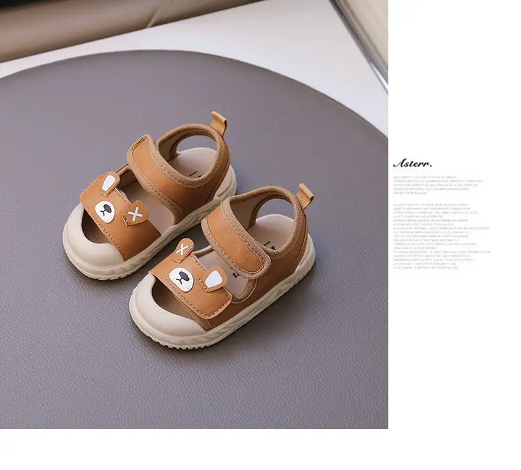 Baby Sandals Brown Anti-Slip Toddler Shoes — feature 14