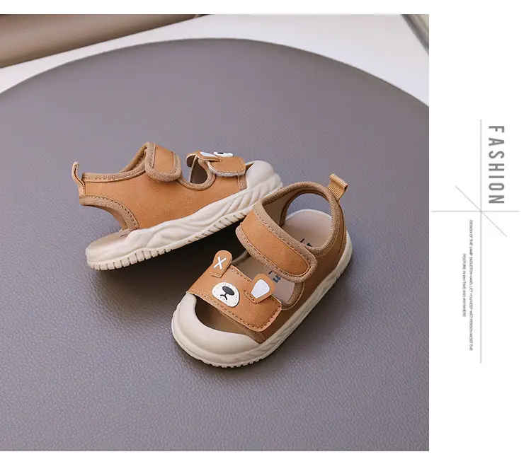 Baby Sandals Brown Anti-Slip Toddler Shoes — feature 17
